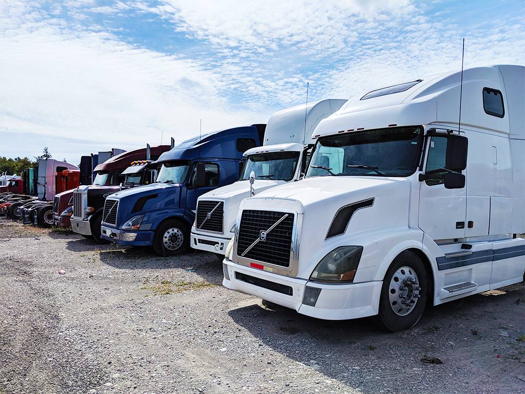 Row of Trucks 